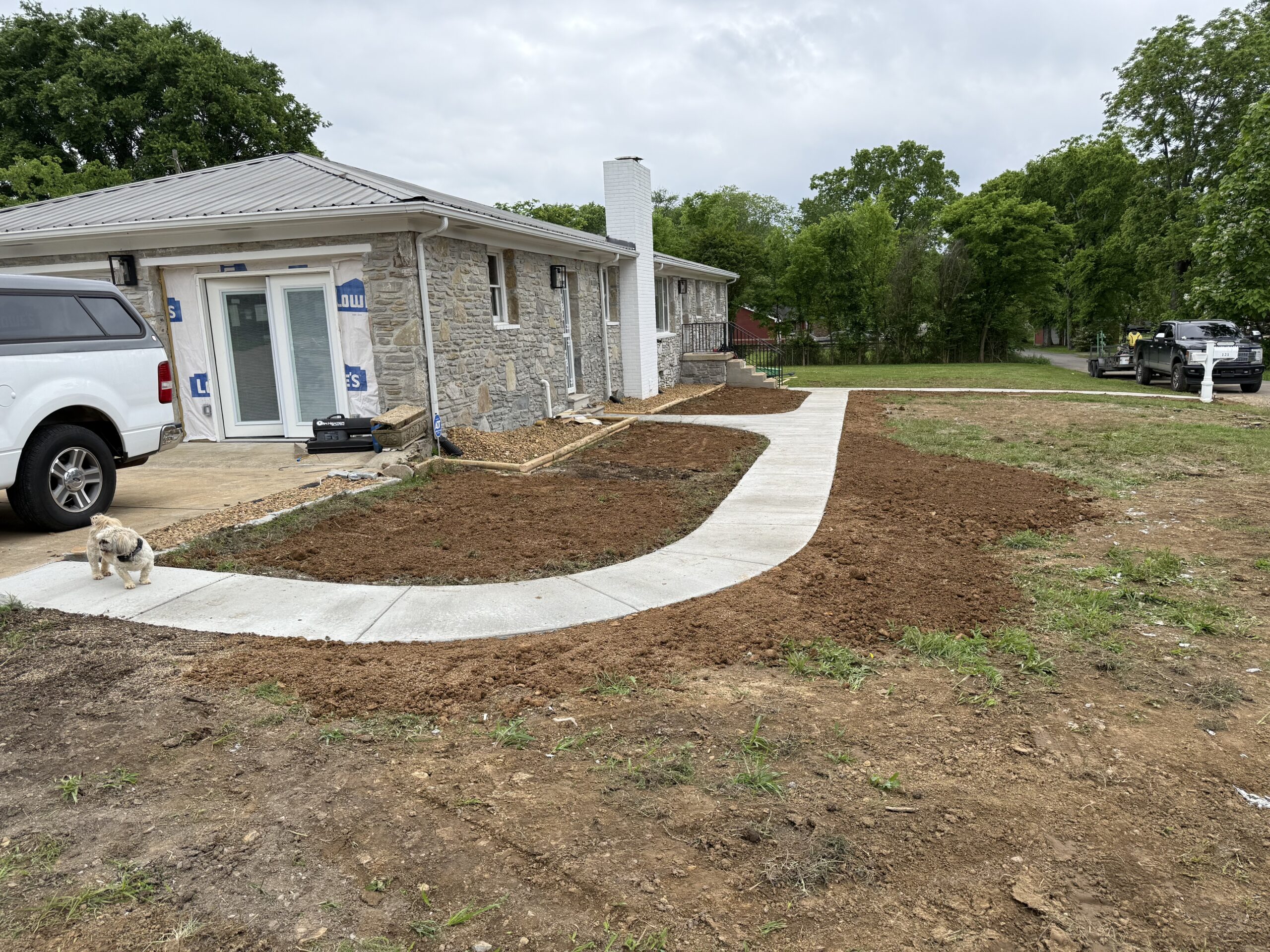 Concrete prep job